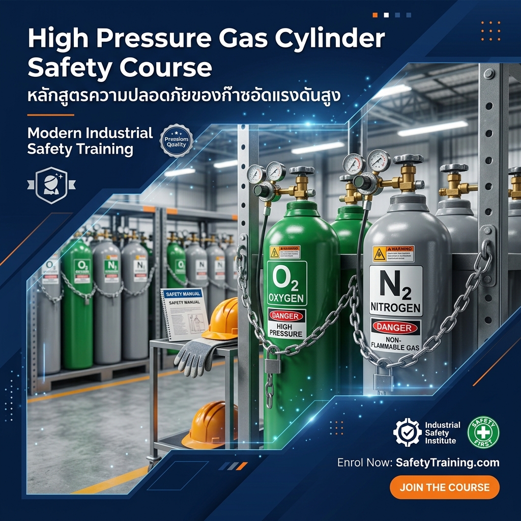 ความปลอดภัยในการทำงานกับก๊าซอัดและก๊าซแรงดันสูง (High Pressure Gas Safety)